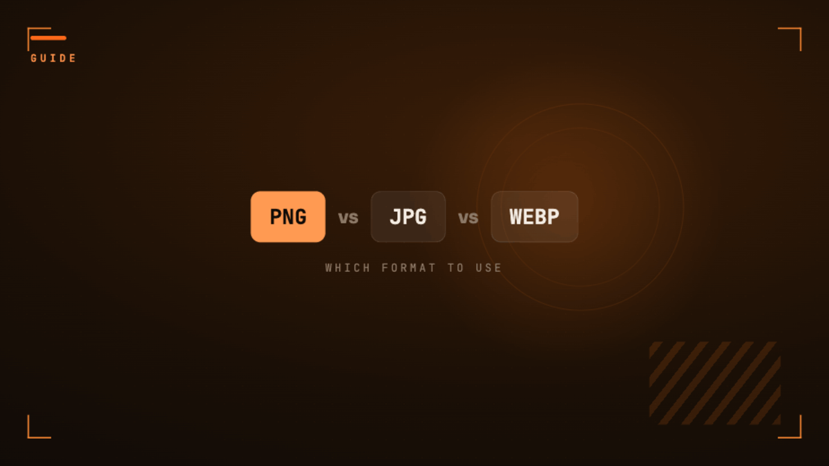 مقارنة صيغ الصور: PNG مقابل JPG مقابل WebP - أيها تختار؟