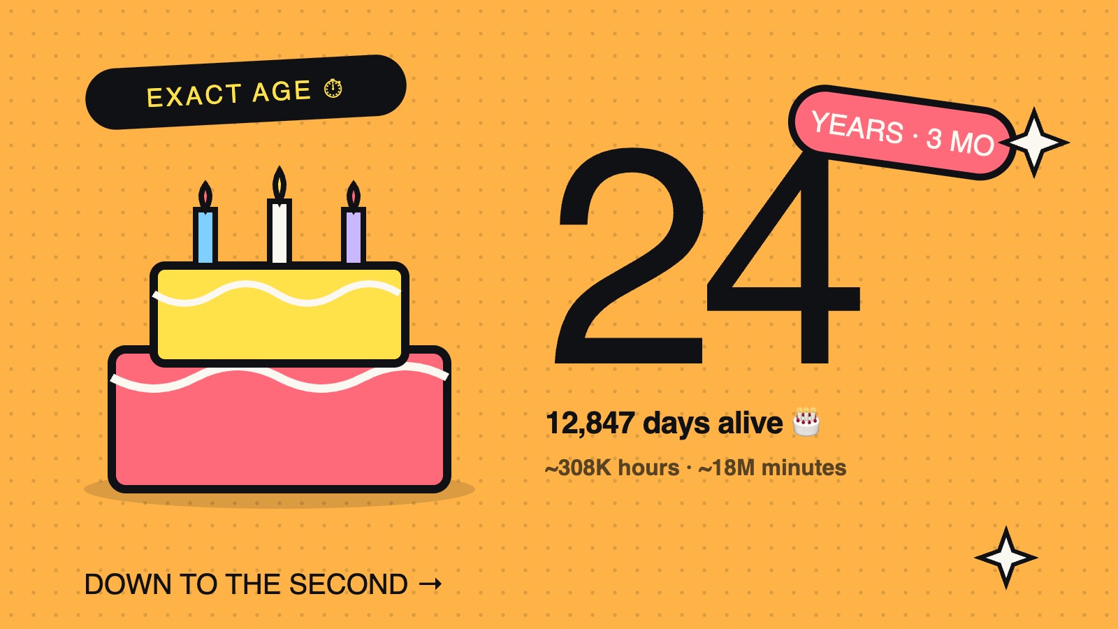Age Calculator — Calculate Your Exact Age