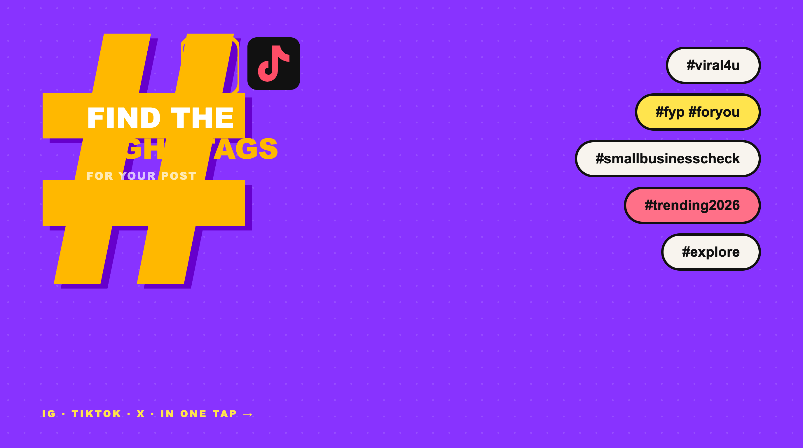 Hashtag Generator: Find the Best Hashtags for Instagram & TikTok