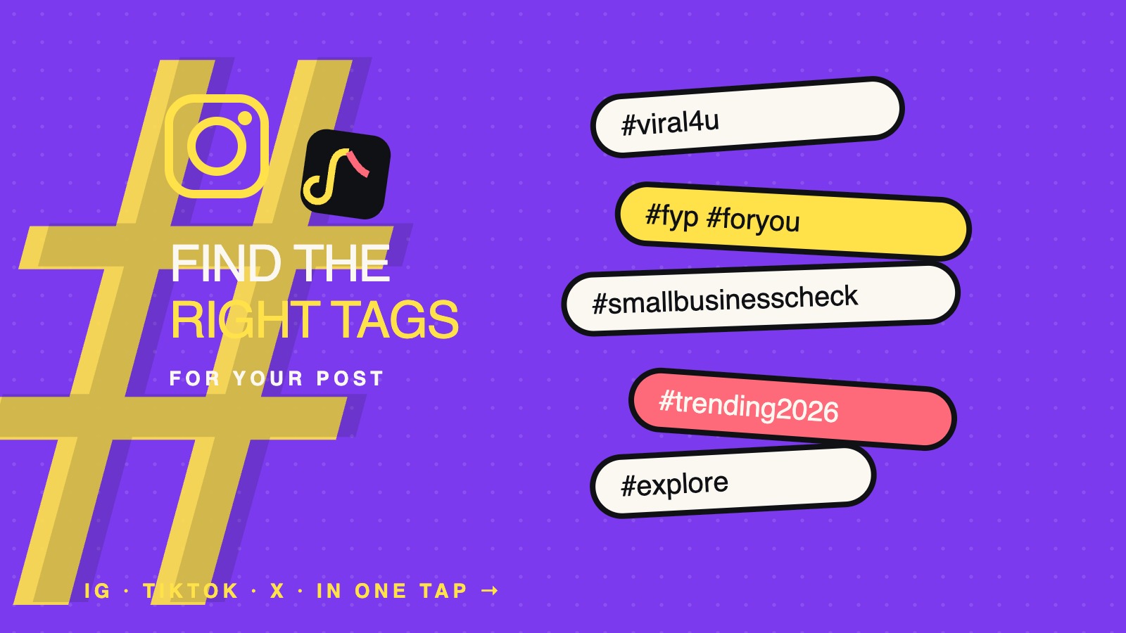 Hashtag Generator — Best Hashtags for Instagram & TikTok